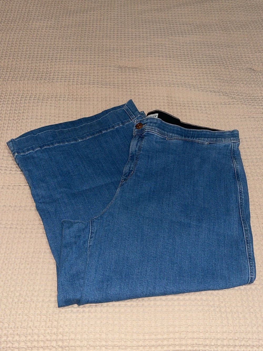 Plus Size AVA & VIV High Ride Wide Leg Jeans